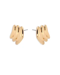 Metal Moderna Stud Earrings