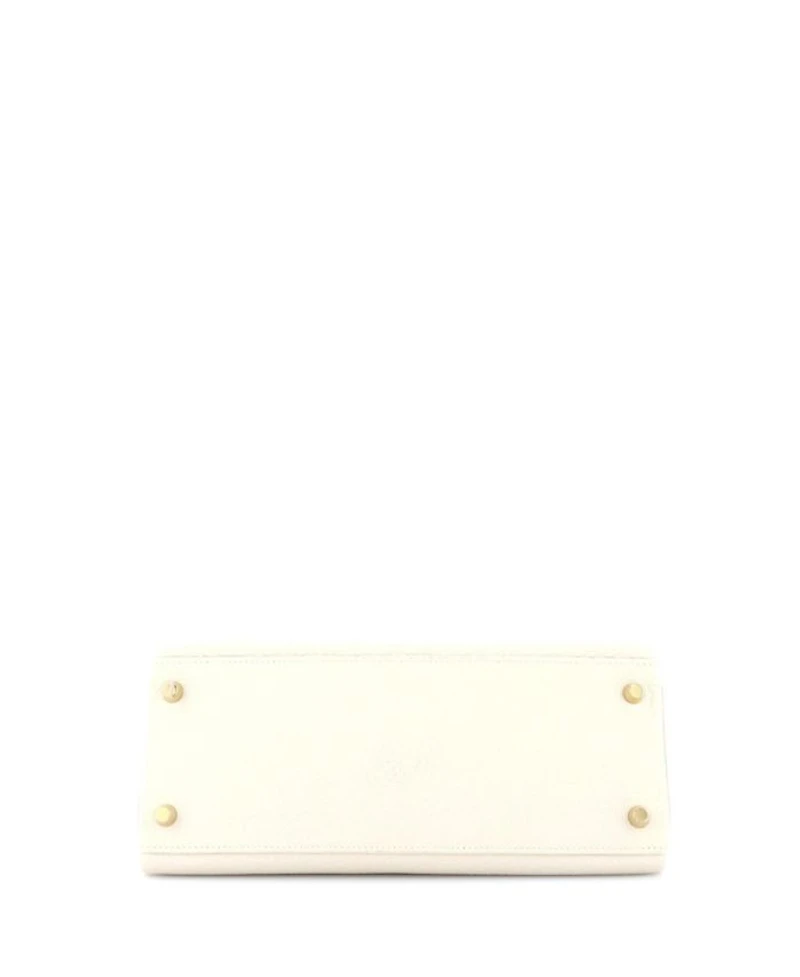 Kelly 28 Handbag Light Clemence with Gold Hardware