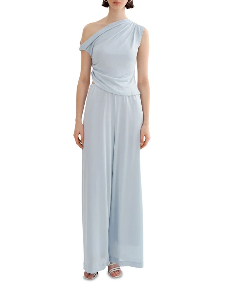 Evonne One Shoulder Ruched Top