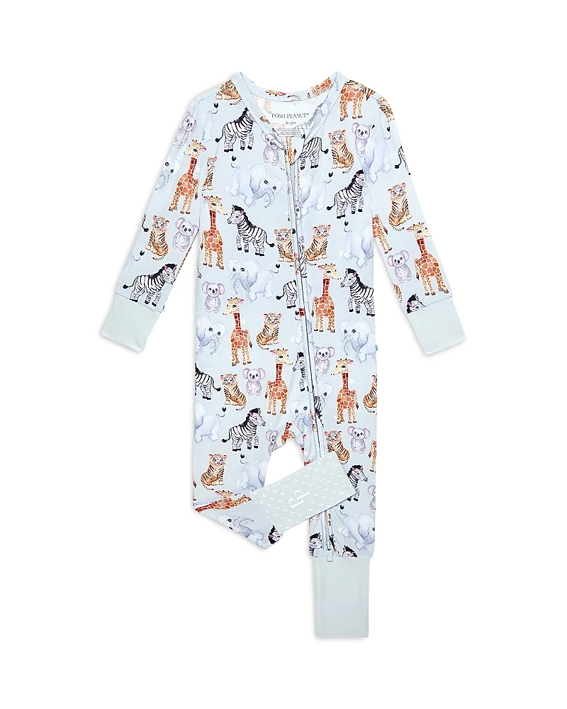 Posh Peanut Unisex Zoo ConvertibleCoverall - Baby