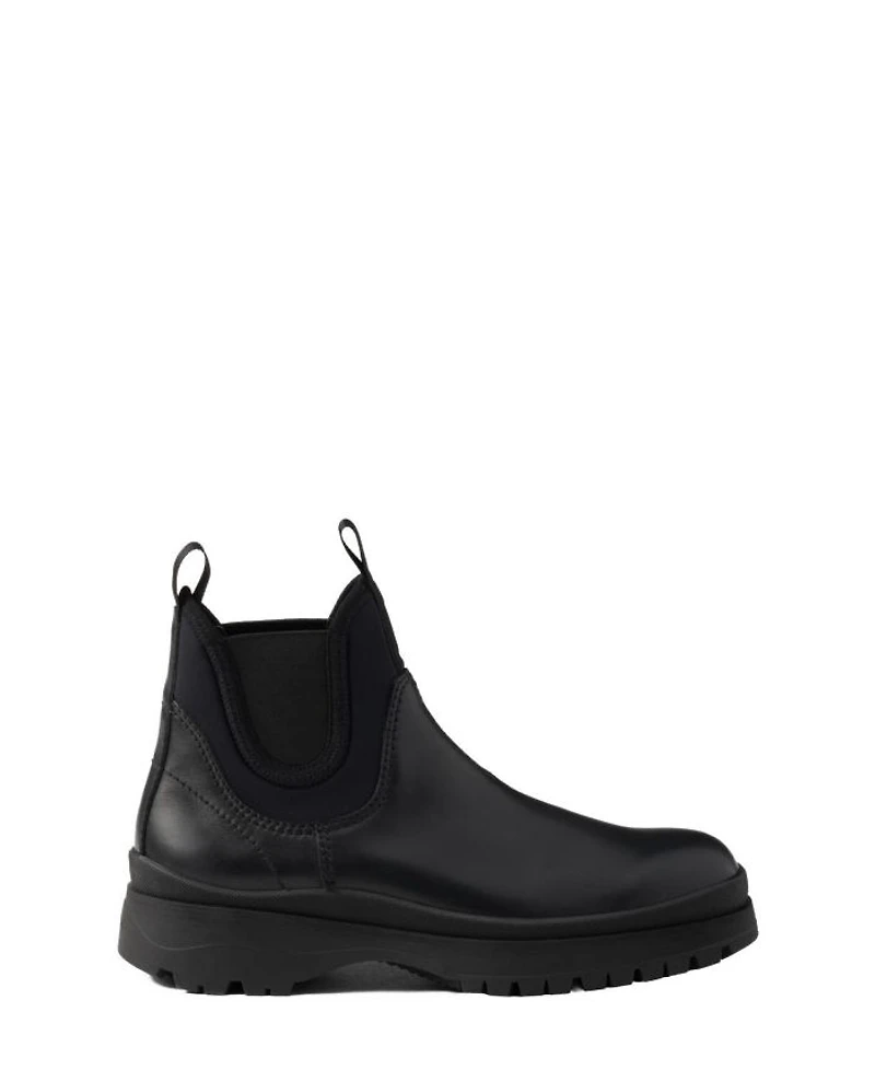 Men's Leather and Stretch Fabric Brixxen Boots