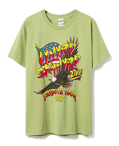 Junk Food Clothing Unisex Lynyrd Skynyrd Tribute Tour 1987 Flea Market Tee
