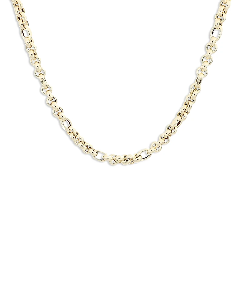 Bloomingdale's Fine Collection Rolo Figaro Chain Link Necklace