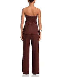 Barbara Smocked Strapless Top