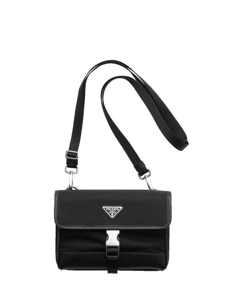 Re-Nylon and Saffiano Leather Smartphone Case