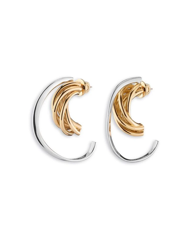 Chelsea Two Tone Hoop Earrings