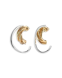 Demarson Chelsea Two Tone Hoop Earrings