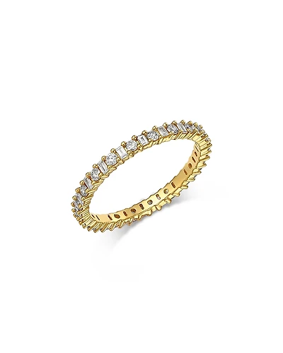 Bloomingdale's Fine Collection Diamond Round & Baguette Eternity Band