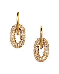 Nadri Alma Pave Doorknocker Drop Earrings