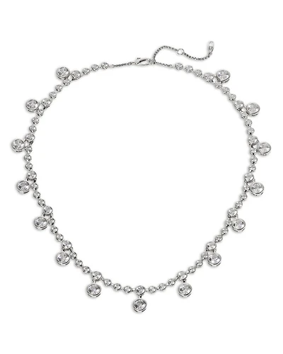 Bklyn Cubic Zirconia Bezel Collar Necklace, 16"-18"