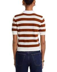 The Bold Stripe Polo Sweater