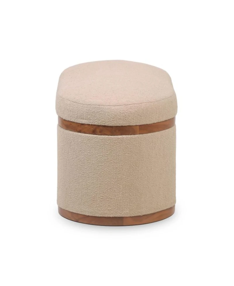 Olivier Oval Storage Ottoman