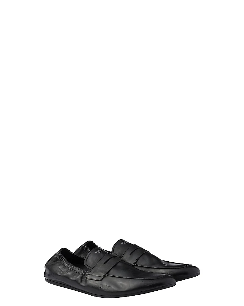 Prada Men's Shuffle Antiqued Leather Loafers