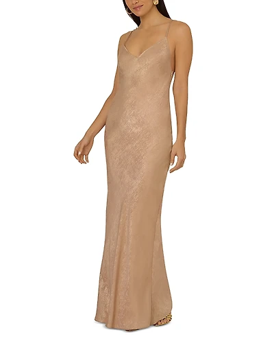 Liv Foster Foiled Long Dress