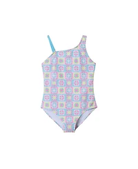 Andy & Evan Girls' Crochet Look One-Piece Swimsuit - Big Kid