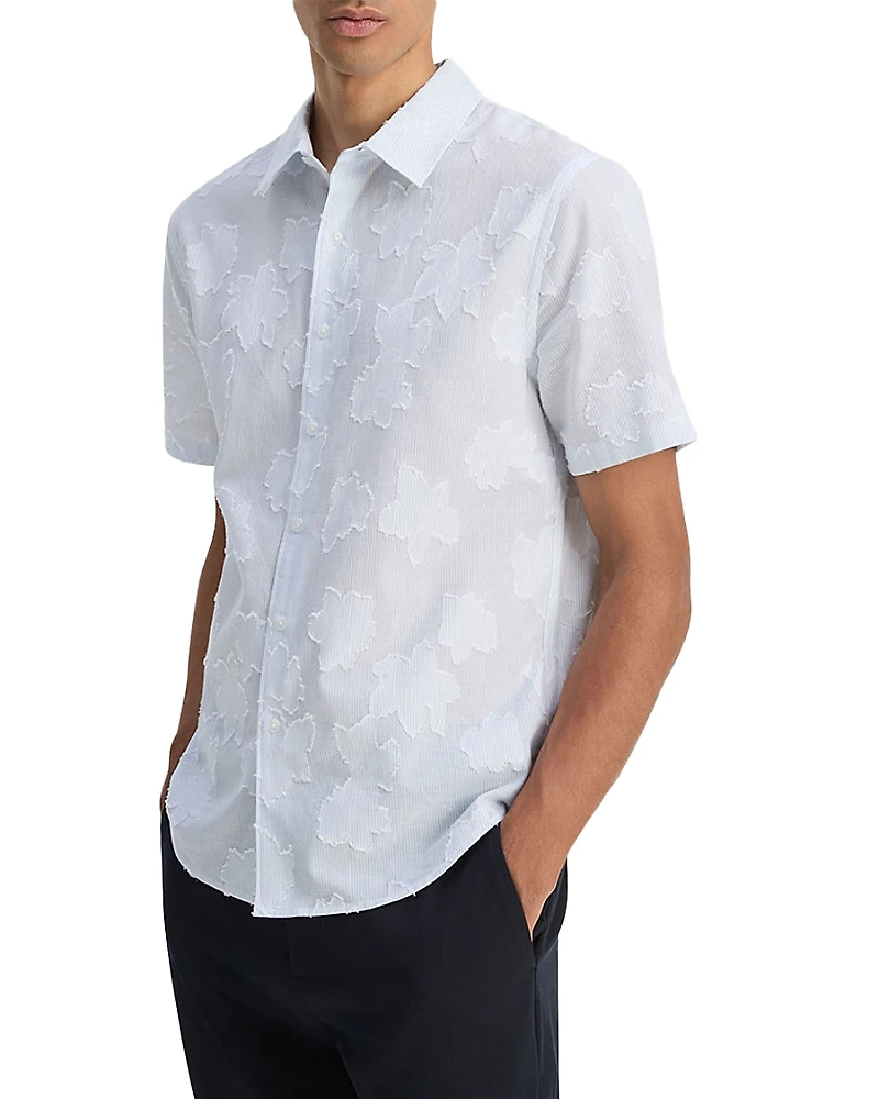 Vince Fil Coupe Regular Fit Short Sleeve Shirt