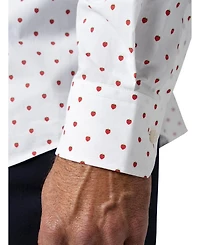 Reynolds Strawberry Print Contemporary Fit Shirt