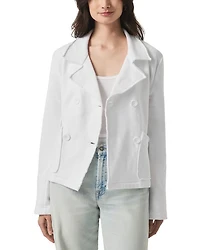 French Terry Double Breasted Blazer