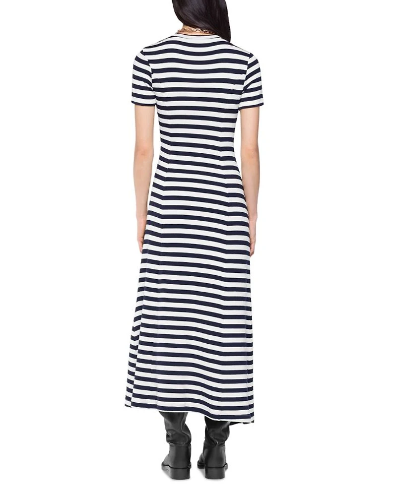 Snap Jersey Dress