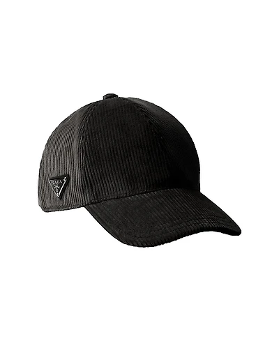 Prada Corduroy Baseball Cap
