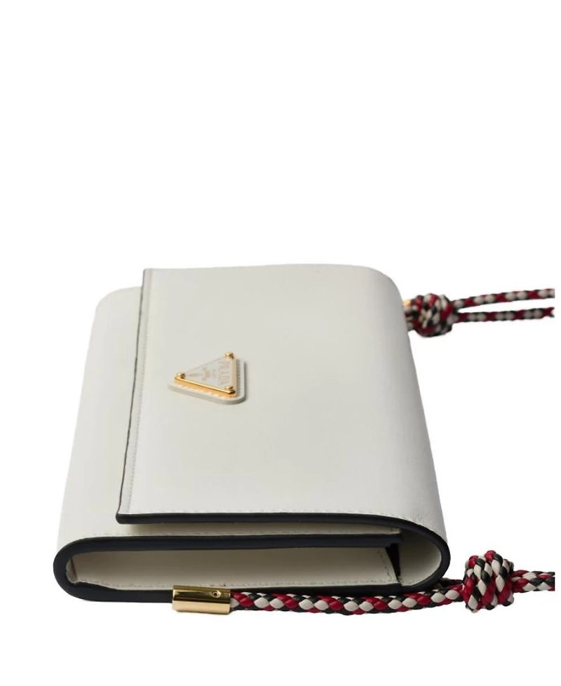 Wallet with Leather Shoulder Strap