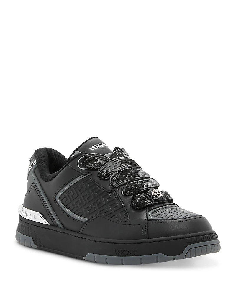 Versace Men's Biggie Basket Leather Sneakers
