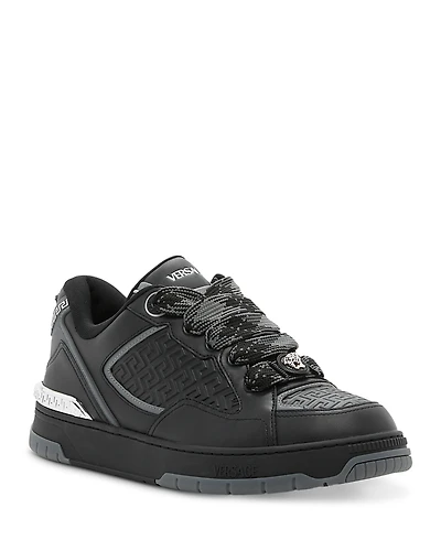 Versace Men's Biggie Basket Leather Sneakers