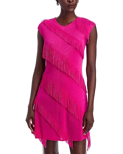 Nancy Yang Sleeveless Crinkled Dress