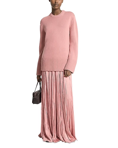 Michael Kors Collection Cashmere Crewneck Tunic Sweater