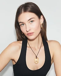 Gemini Link Adjustable Cord Pendant Necklace, 44"