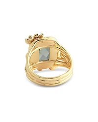 Stone Wildflower Cocktail Ring