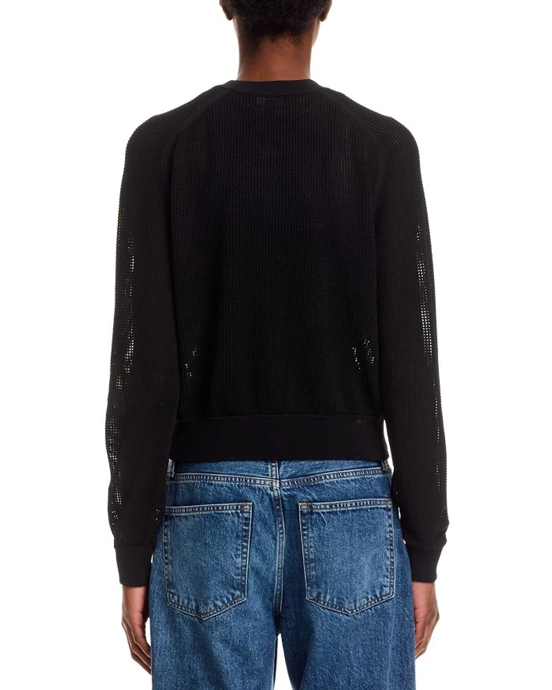 Crewneck Cardigan Sweater