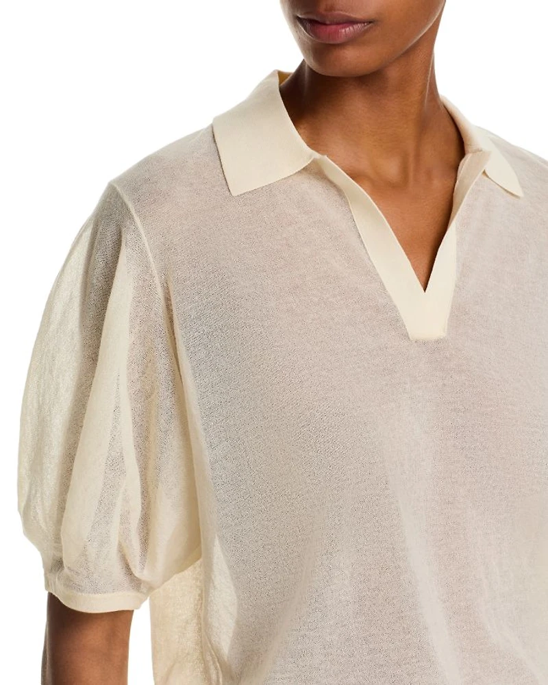 Blouson Polo Sheer Crepe