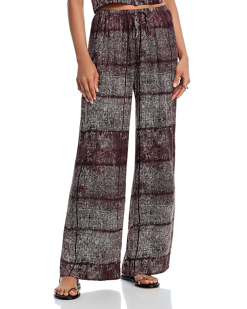 Bella Dahl Asilah Textured Print Wide Leg Pant