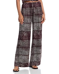 Bella Dahl Asilah Textured Print Wide Leg Pant