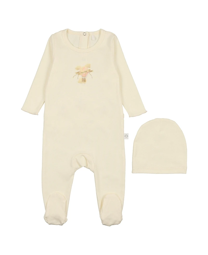 Pouf Unisex Hot Air Balloon Footie with Hat