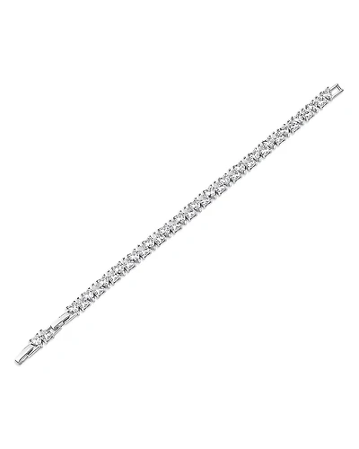 Kenneth Jay Lane Cubic Zirconia Heart Tennis Bracelet