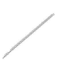 Kenneth Jay Lane Cubic Zirconia Heart Tennis Bracelet