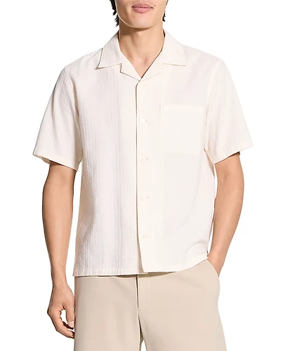 Theory Noll Short Sleeve Camp Collar Shirt