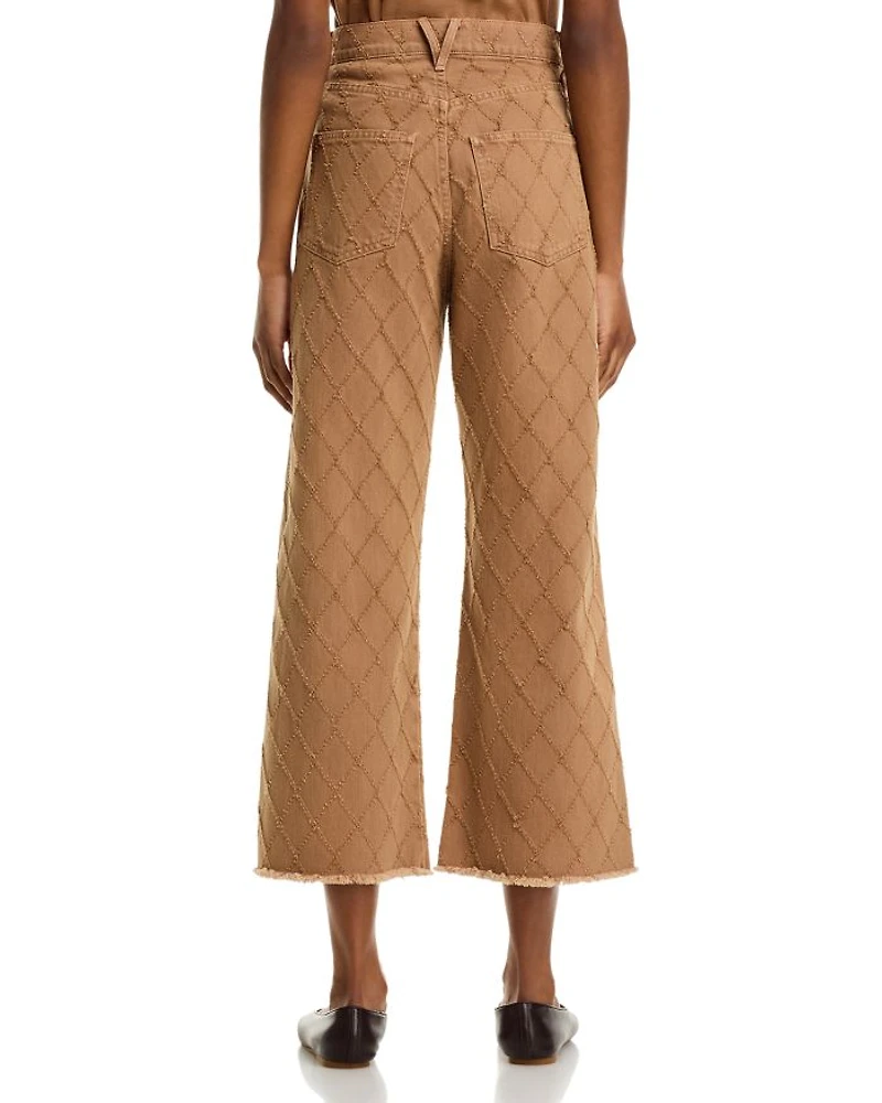 Taylor Cropped High Rise Jeans Hazelnut Stone