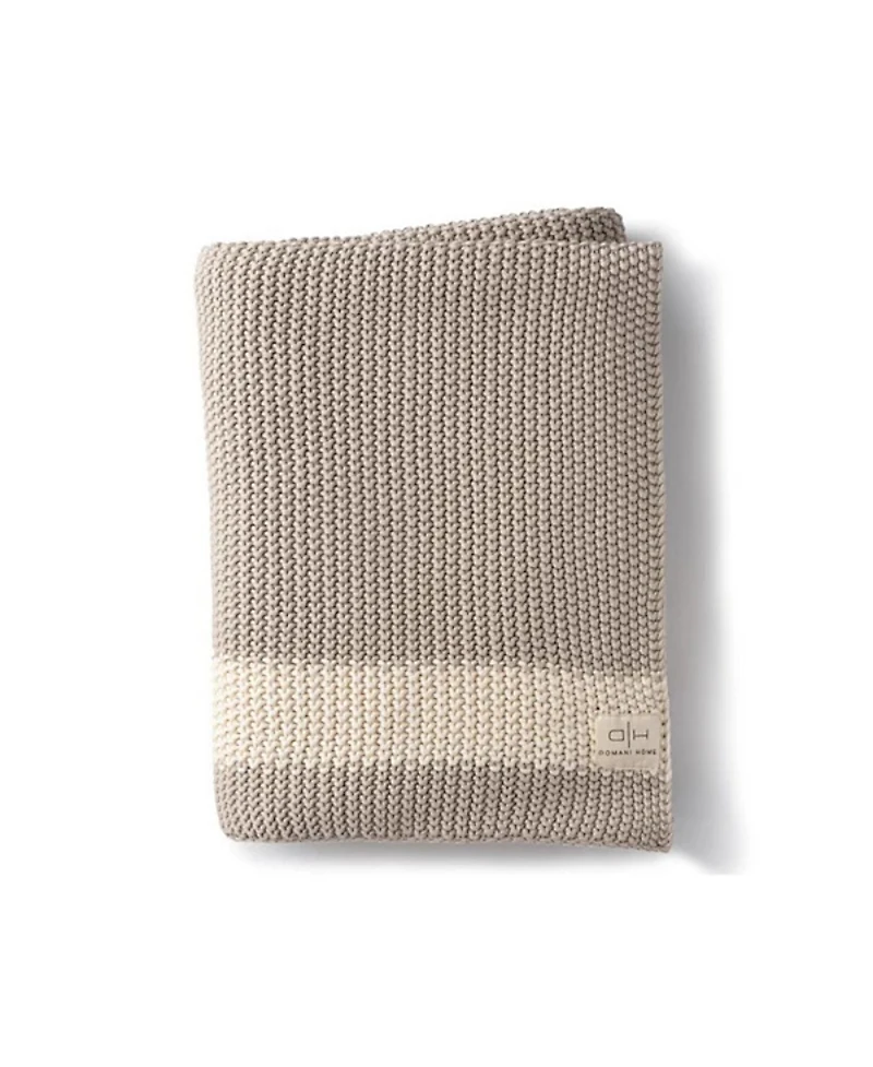 Domani Home Pale Whisper Throw Blanket