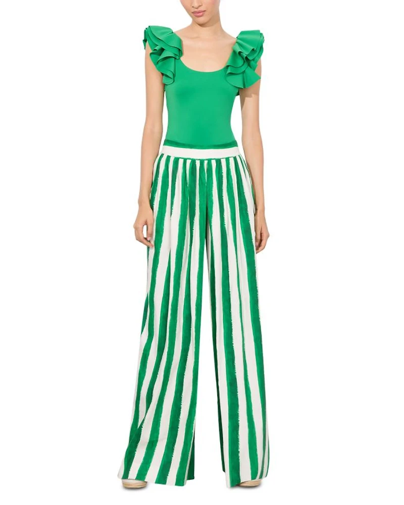 Tawny Ruffle Sleeve Bodysuit