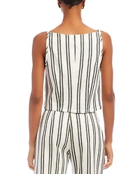 Elis Sleeveless Button Front Top