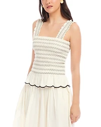 Elliot Smocked Tank Top
