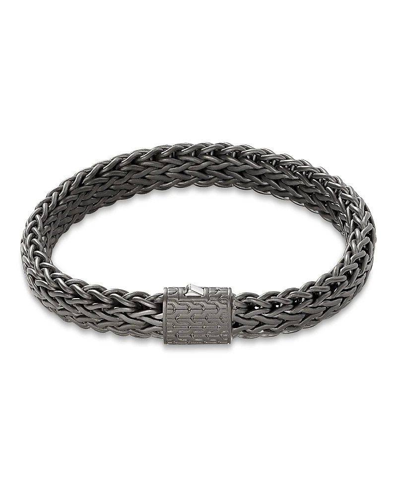 John Hardy Sterling Silver Black Rhodium Icon Flat Bracelet