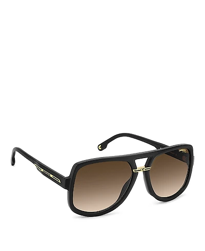 Carrera Victory Square Double Bridge Sunglasses, 59mm