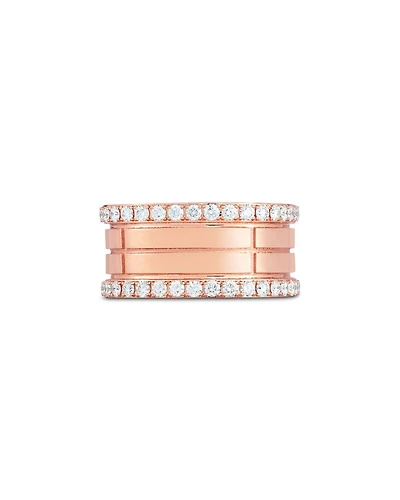 18K Rose Gold Portofino Diamond Four Row Ring