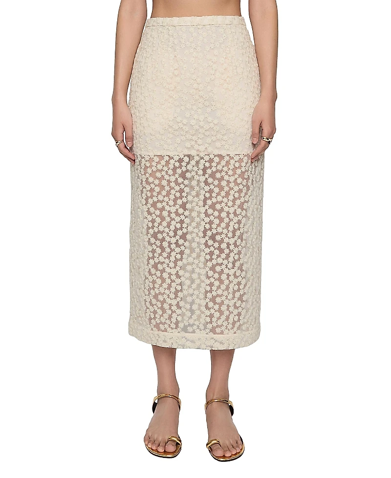 Rebecca Minkoff Jaci Midi Lace Skirt