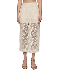 Rebecca Minkoff Jaci Midi Lace Skirt