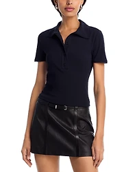 Frame The Mesh Trim Polo Tee